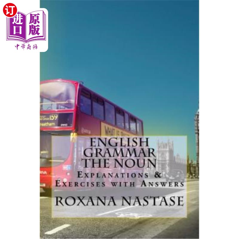 海外直订English Grammar -The Noun - Explanations & Exercises With Answers 英语语法-名词-解释和带答案的练习