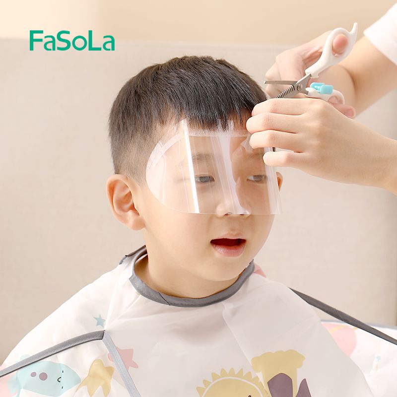 儿童理发面罩剪刘海神器一次性防碎发护脸挡板小孩婴儿剪头发面罩