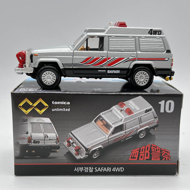日本TOMY多美卡合金车模玩具旗舰电影版无限10西部警察 狩猎者4WD