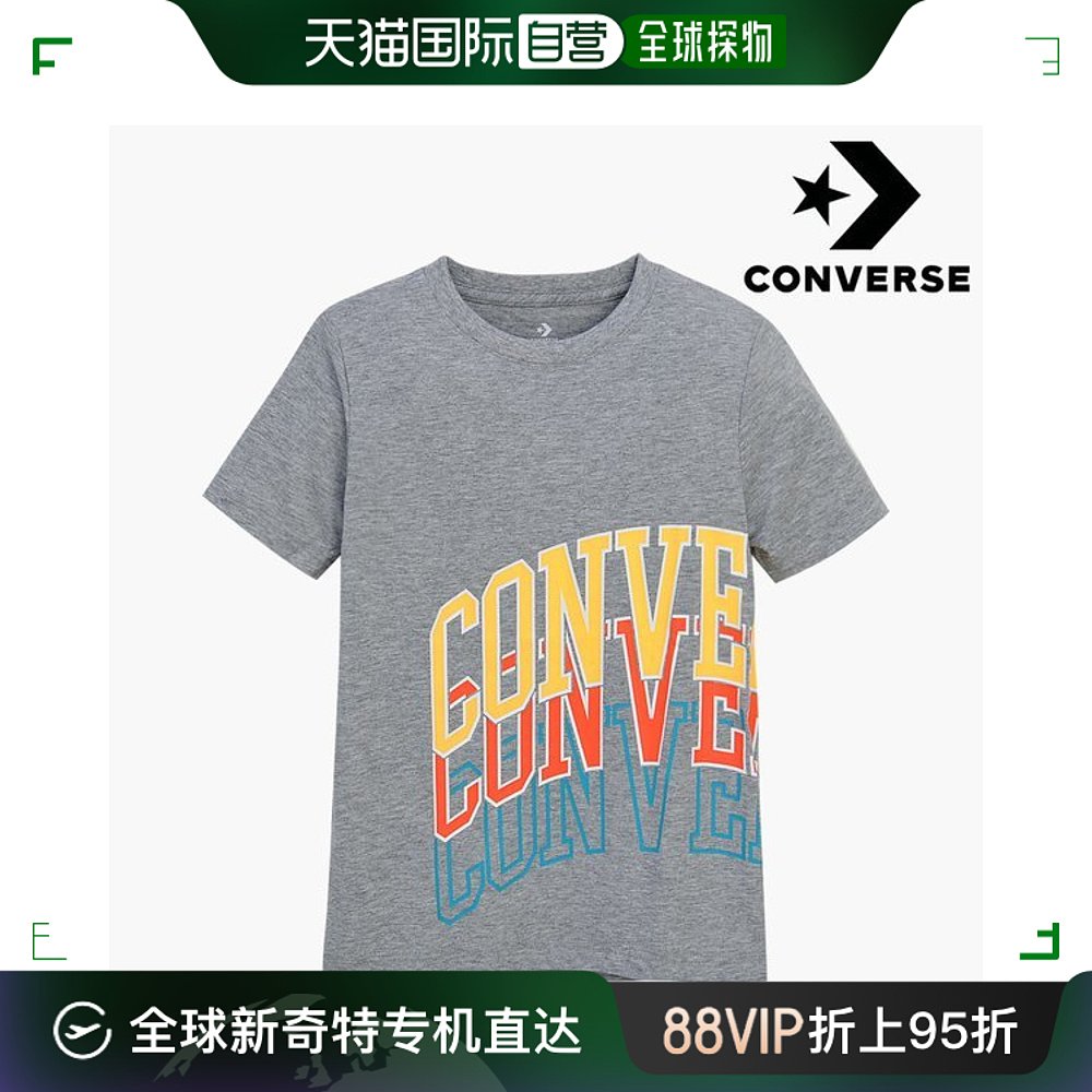 韩国直邮Converse T恤 [PLAY KIDS] 儿童款 商标细节 短袖 T恤 LE