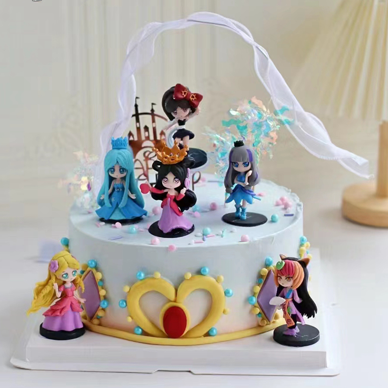 蛋糕装饰女孩叶罗丽蛋糕插件生日装饰场景布置小公主主题派对摆件
