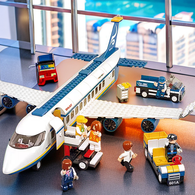 航天空飞机积木玩具拼装益智乐高运输客机飞船军事男孩子生日礼物