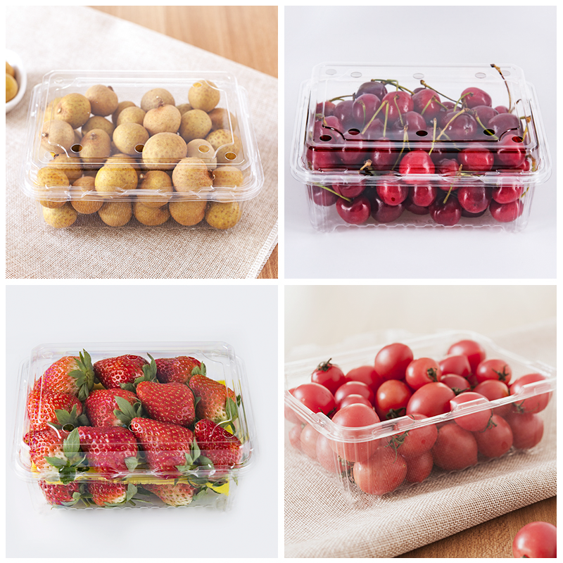 蔬果乐一次性通用水果盒塑料透明水果捞草莓车厘子柿子包装保鲜盒
