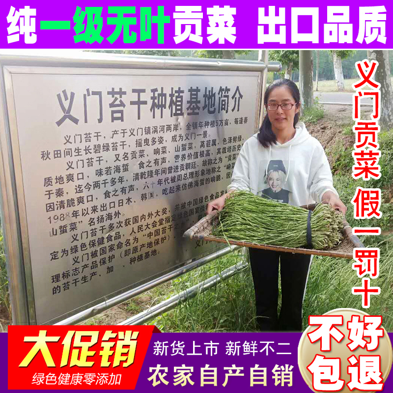 贡菜干干货包邮500g非特级农家自制新鲜响菜苔菜涡阳义门亳州特产
