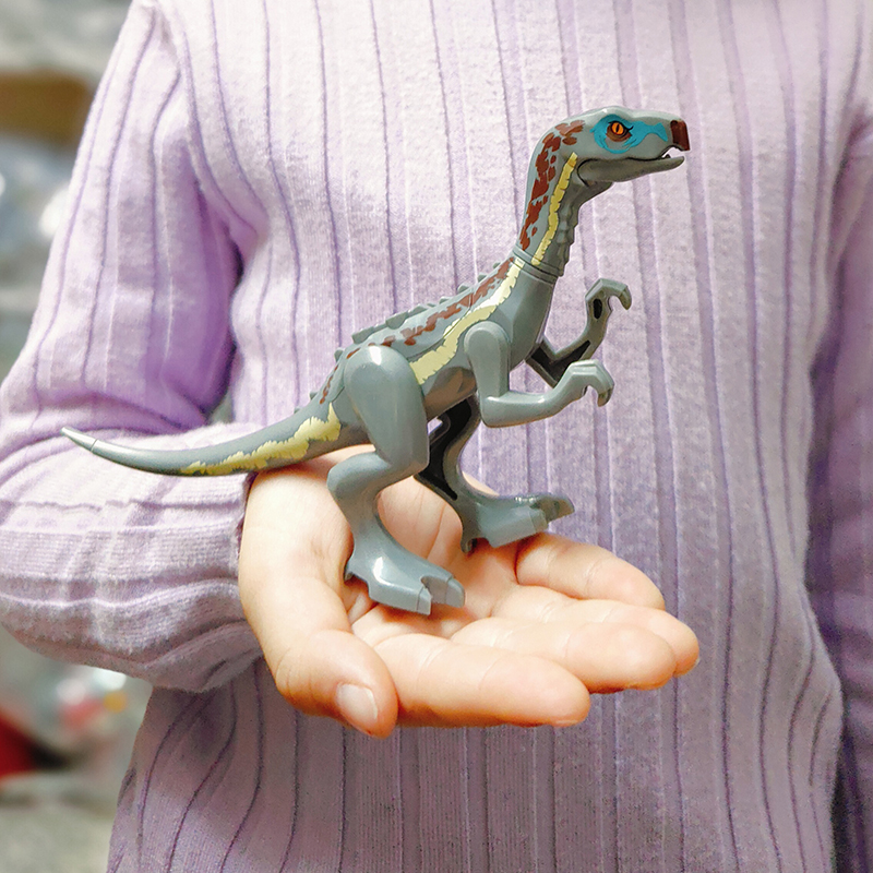 侏罗纪3甲龙火盗龙翼龙神奇动物恐龙乐园6积木模型男孩子益智玩具