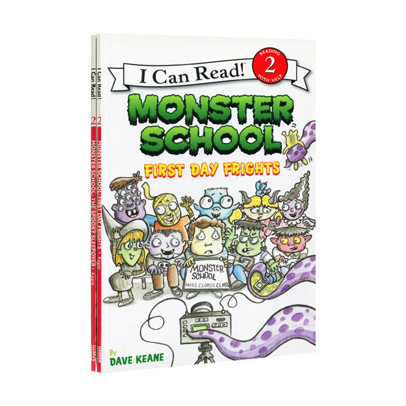 怪物学校系列英文原版2册 I can read level 2 Monster School
