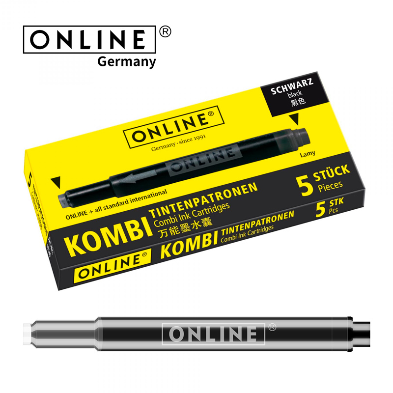 德国Online欧领欧标T10墨囊黑色1ml大容量拉米safari钢笔可用双头