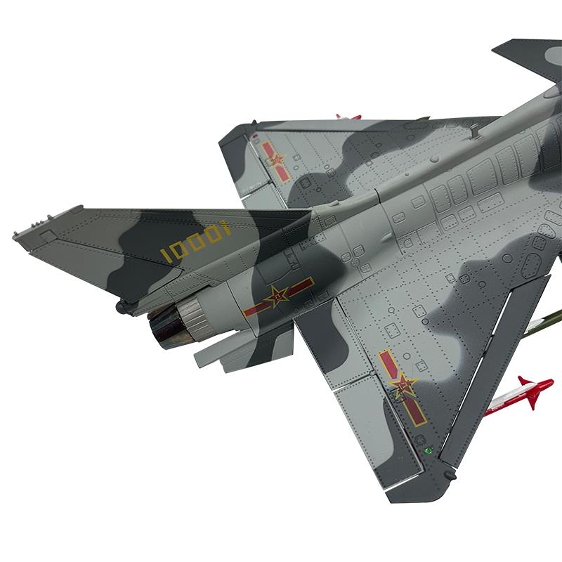 /1:48歼10战斗机模型合金J10飞机双座模型纪念品新品退伍军事礼