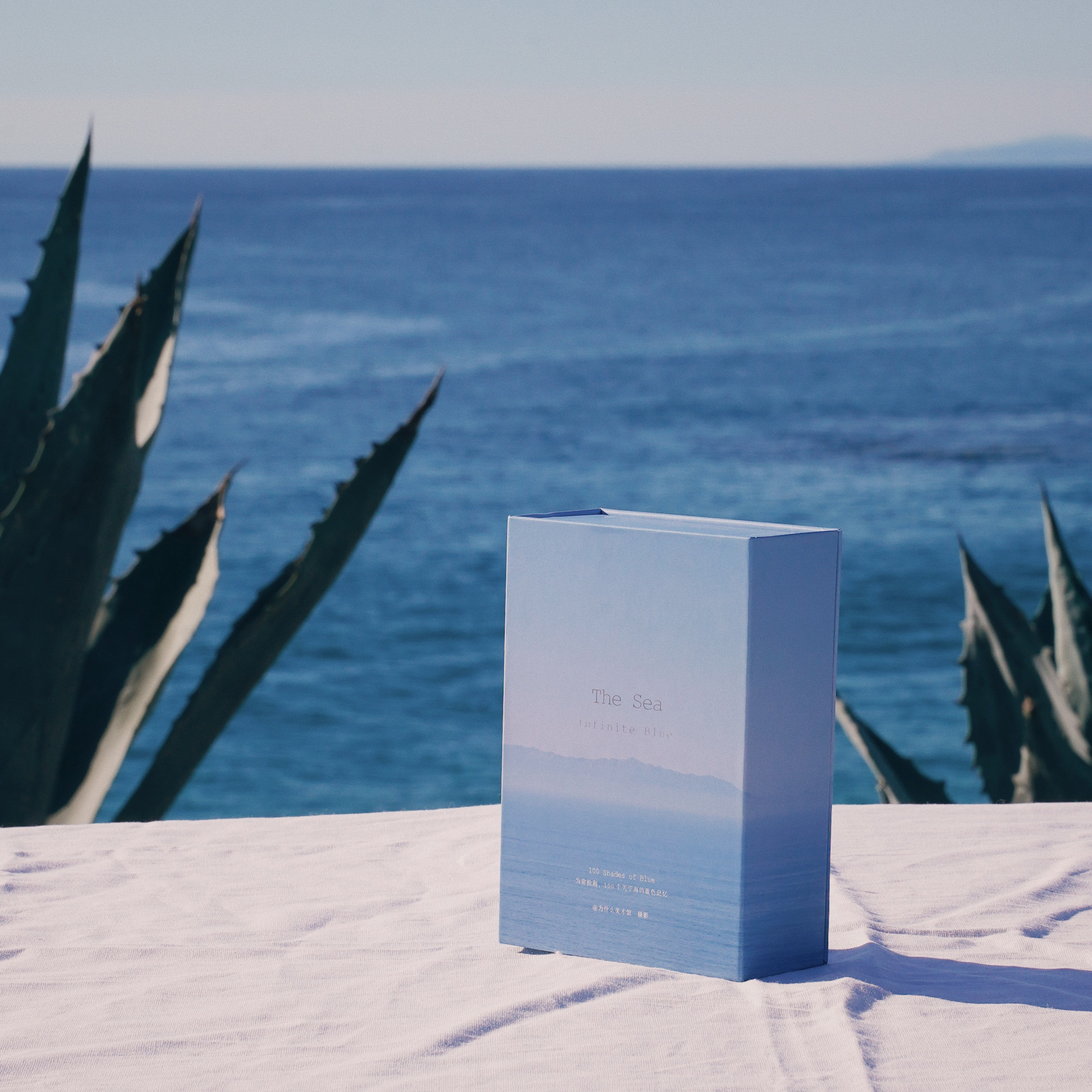 现货【可代写卡片】Why的大海盒子:100个关于海的蓝⾊记忆·为什么美术馆·摄影作品·100张明信片礼盒