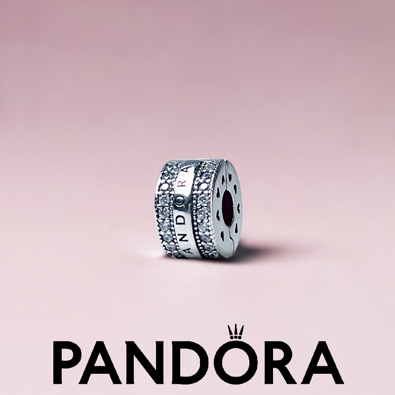 现货考拉Pandora潘多拉官网专柜正品 标志925银固定扣792056CZ