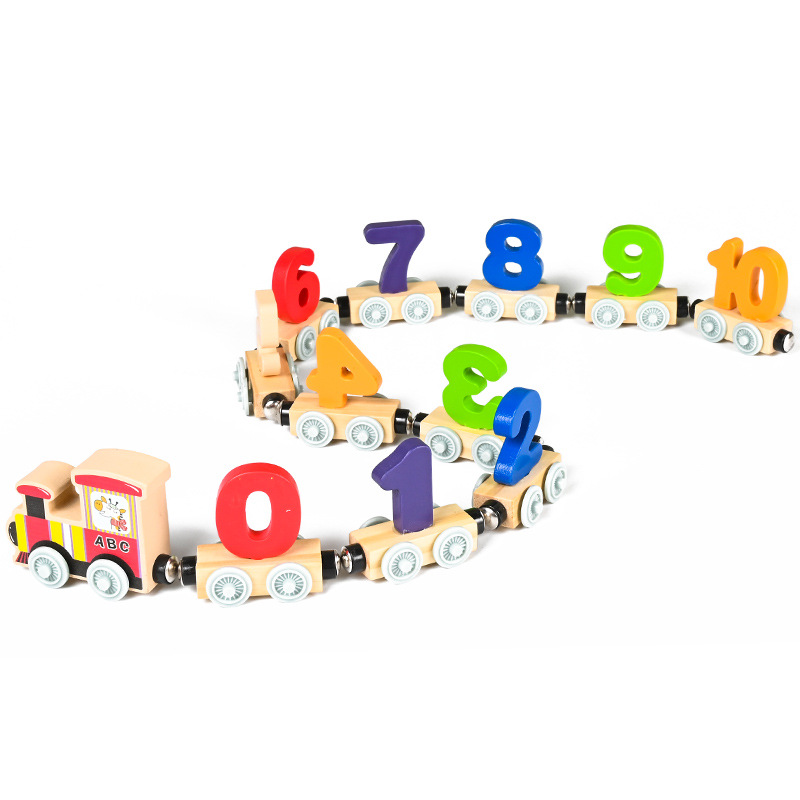 磁性字小火车玩儿具童益智磁力宝积木拼装宝早教LBZ女数孩1-2岁3