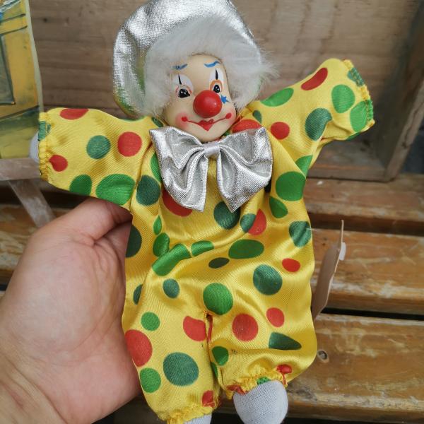 怀旧马戏团陶瓷小丑玩偶 破旧褪色小娃娃 破旧脏vtg 随机 单个价