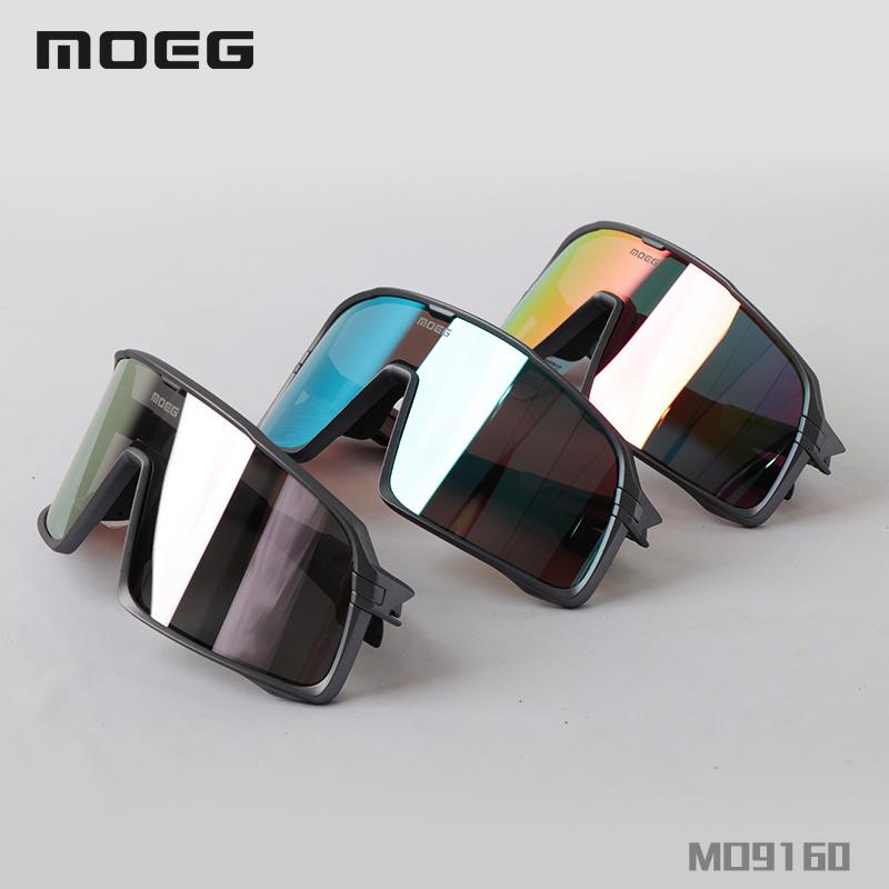 魅骑MOEG骑行眼镜太阳镜护目镜自行车男女运动防风跑步户外砂枪色