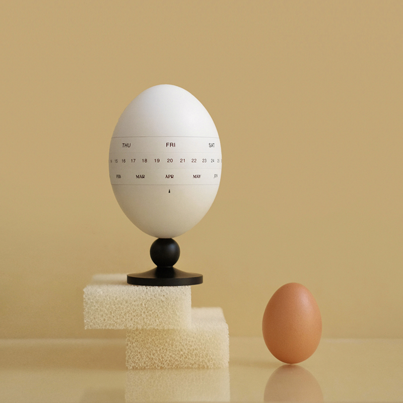 NALU那路设计师款鸡蛋日历万年历摆件桌面创意新年礼物创意礼盒