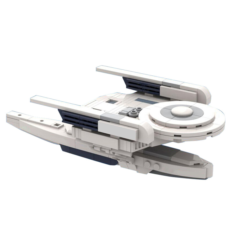 高【砖零件】星际迷航奥伯斯级联邦星舰星际飞船MOC拼装积木玩具