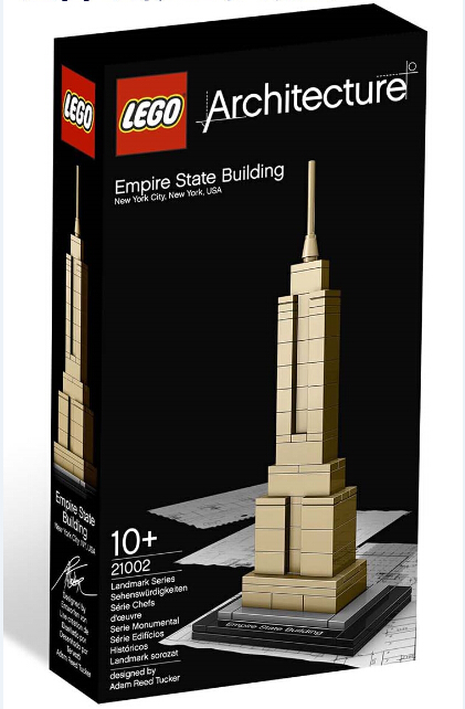 乐高LEGO 21002Architecture建筑系列帝国大厦2009年绝版积木拼接