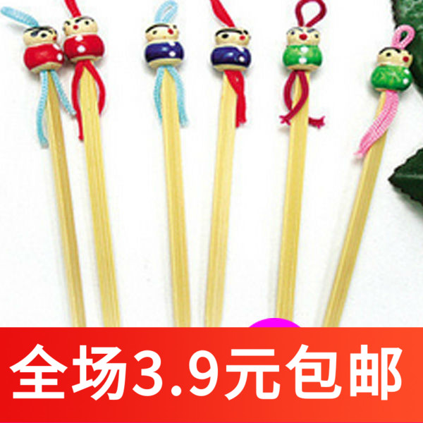 P104卡通木质耳勺 可爱造型中国娃娃挖耳勺 掏耳朵 木质耳勺