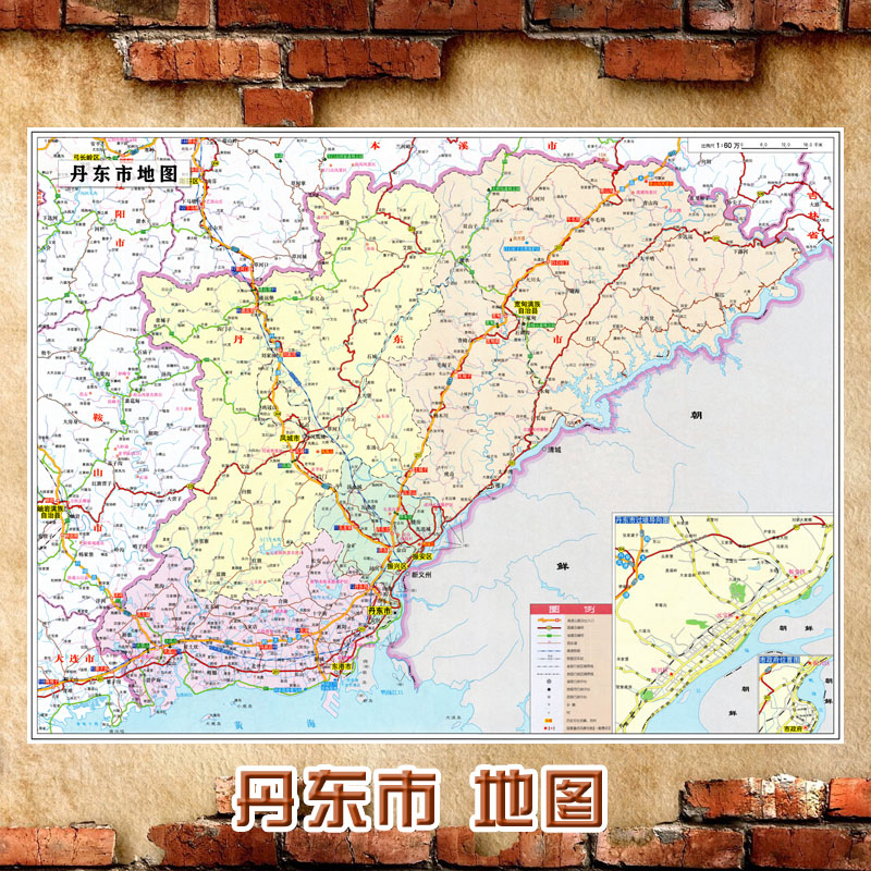 丹东市行政地图