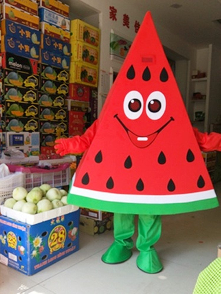 水果西瓜人偶服装可爱成人公仔苹果动漫宣传玩偶服来图定制头套