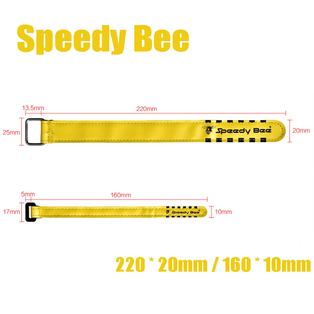 高品质Speedybee 宽10mm长160mm防滑电池扎带皮质绑带尼龙+皮革