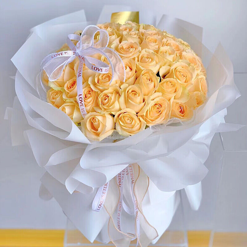 鲜花情人节同城配送52朵玫瑰花束表白女朋友老婆生日礼物花店送花