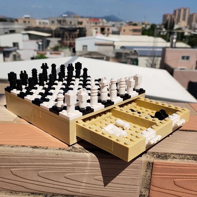 MOC系列国际象棋积木哈利波特摆件兼容乐高