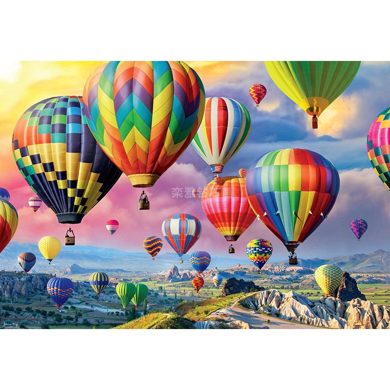 热气球图片风景画