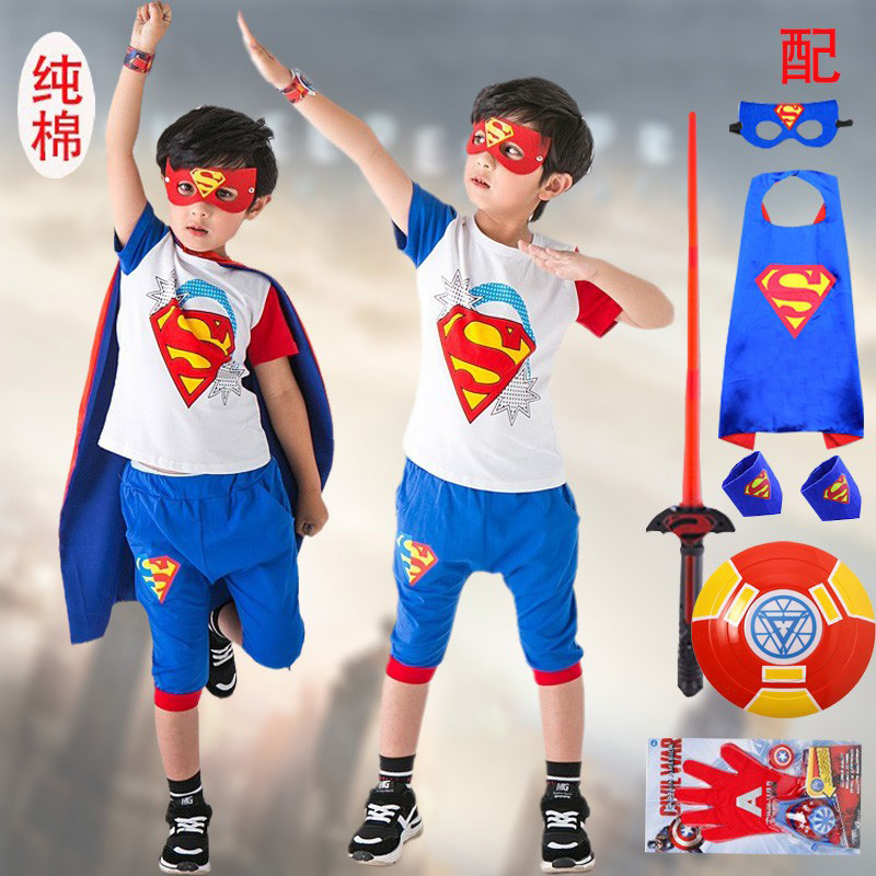 超人衣服儿童cos迪士尼角色扮演万圣节童话人物化妆舞会演出服