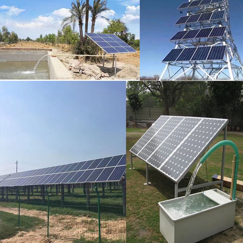 大型离网光伏发电抽水机沙漠林业农田提水灌溉太阳能水泵供电系统