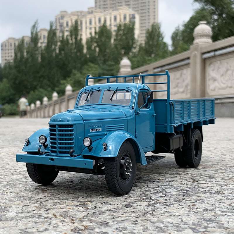 高档一汽原厂车模解放CA15卡车模型1:24合金仿真汽车模型成人玩具