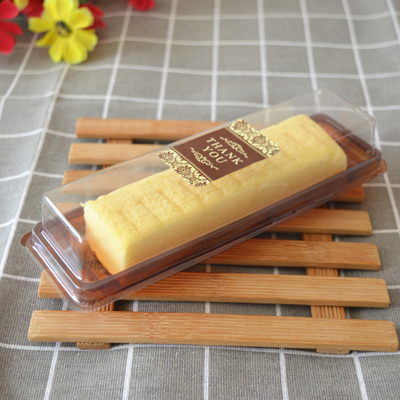 盒西酪包装盒轻吸透明打包盒慕斯蛋糕盒 塑长条子乳芝士点长条