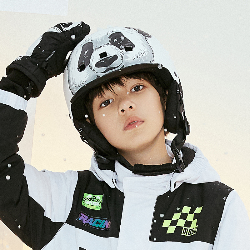 NANDN南恩滑雪头盔儿童轻质双单板头盔滑雪运动护具装备安全雪盔