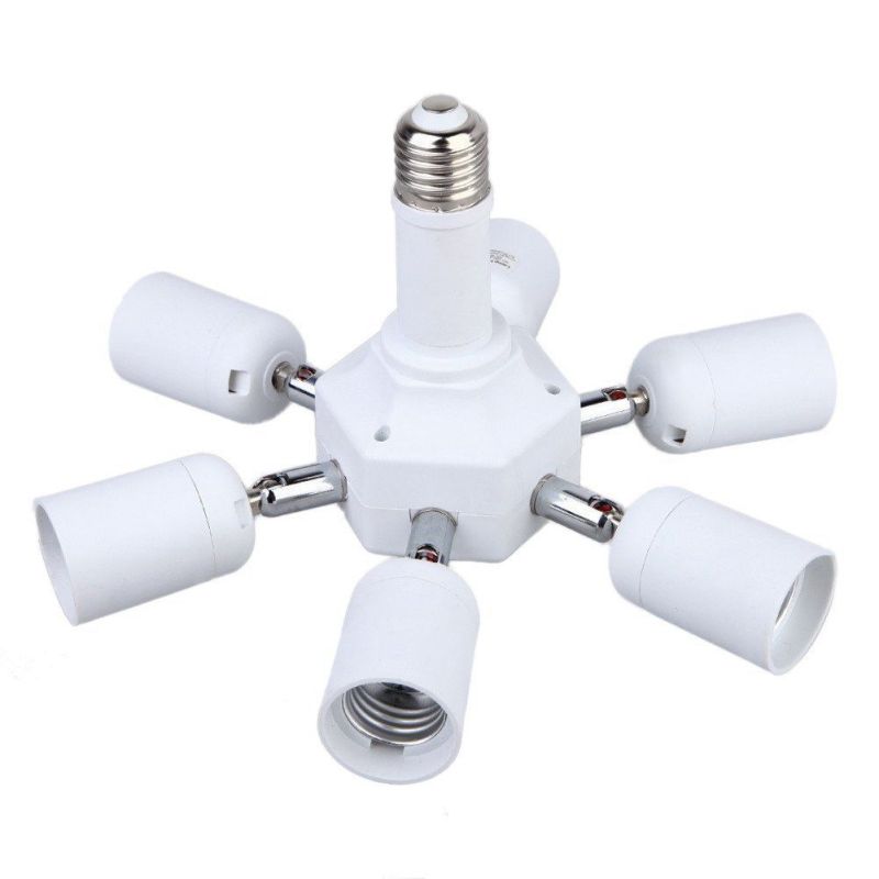 E27 to E27 Socket Splitter Adapter Bulbs Base Holder for Pho
