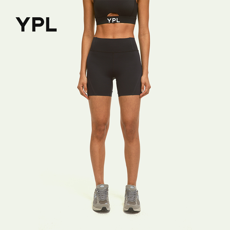 YPL裸感无痕骑行裤女速干外穿夏季新款爬山跑步运动健身瑜伽短裤