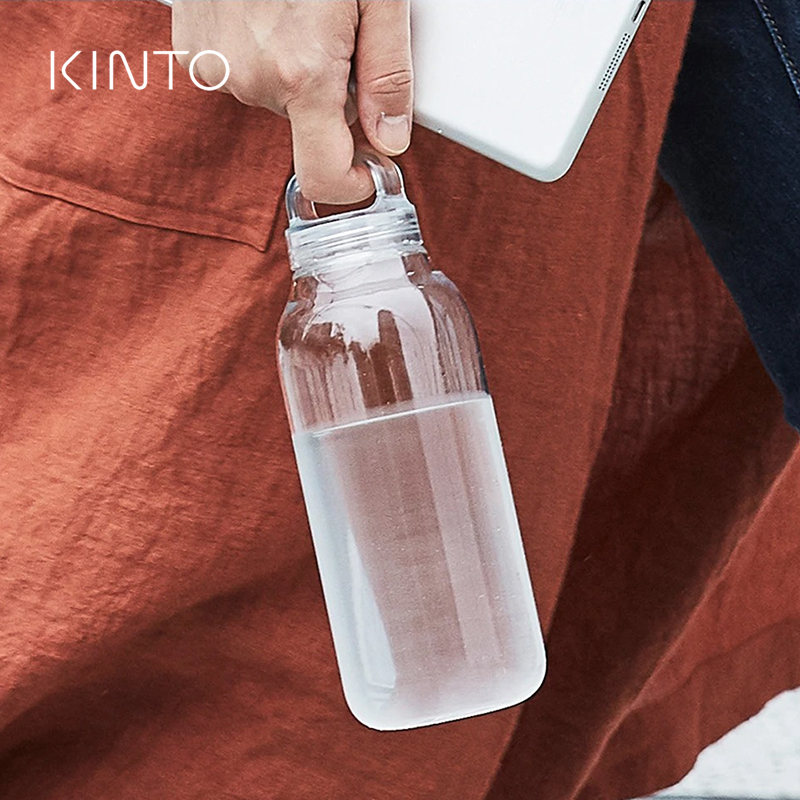 日本KINTO WATER BOTTLE简约手提水瓶 户外便携树脂密封防漏水杯