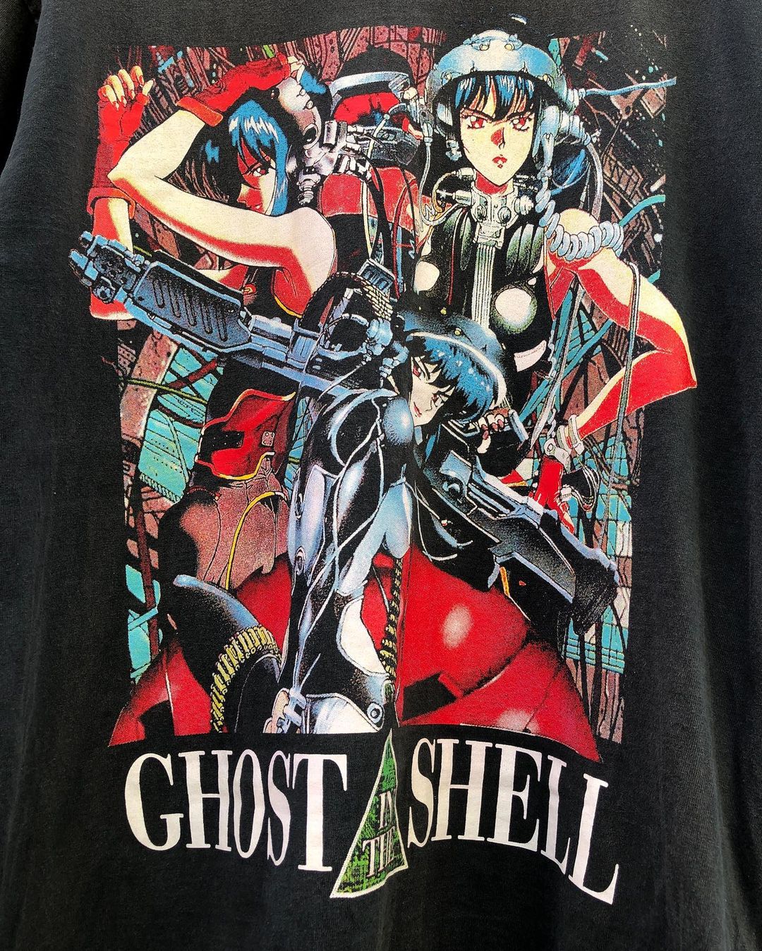 攻壳机动队GHOST IN THE SHELL 1995日系宽松vintage重磅短袖T恤