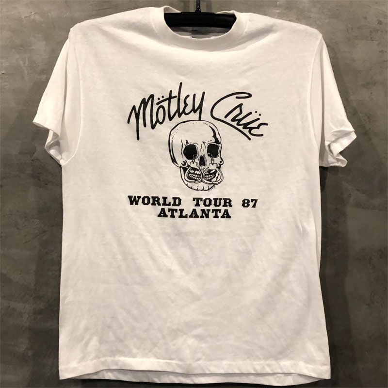 Motley Crue克鲁小丑乐队chic嘻哈美式街头潮流短袖男女朋克风T恤