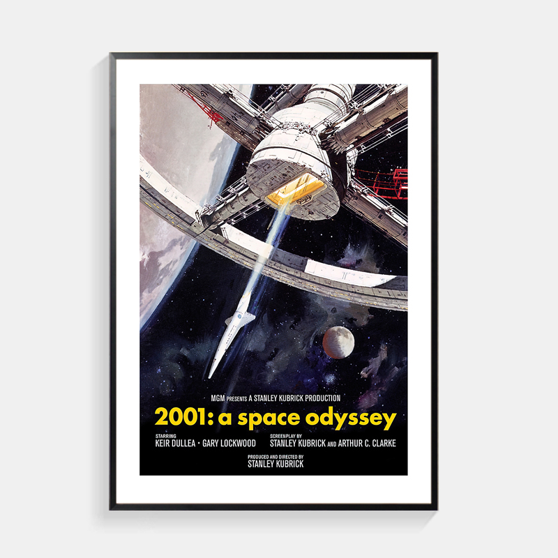 2001太空漫游装饰画客厅沙发背景墙卧室壁画玄关科幻电影海报挂画