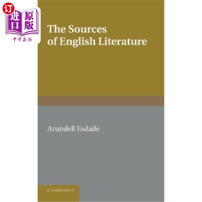 海外直订The Sources of English Literature: A Bibliographical Guide for Students 英语文献来源：学生参考书目指南