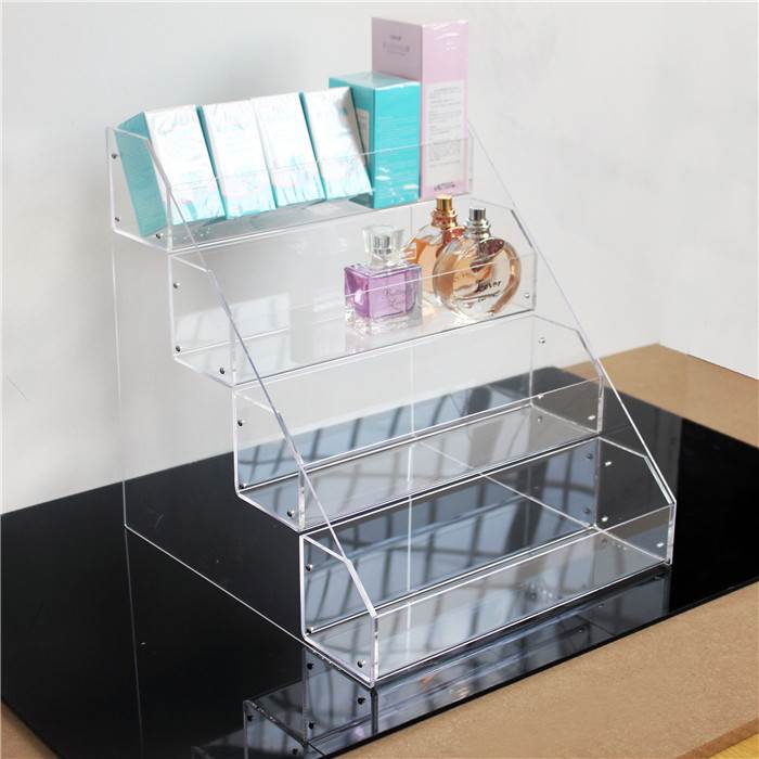 亚克力展示架超市商品桌面小货架香水陈列架置物架多层阶梯式透明