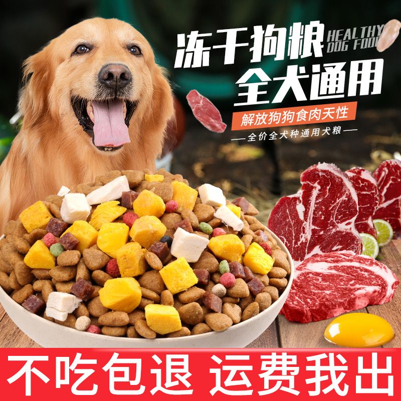 狗粮通用型土狗田园犬串串泰迪金毛5斤10斤20斤成犬幼犬高钙营养