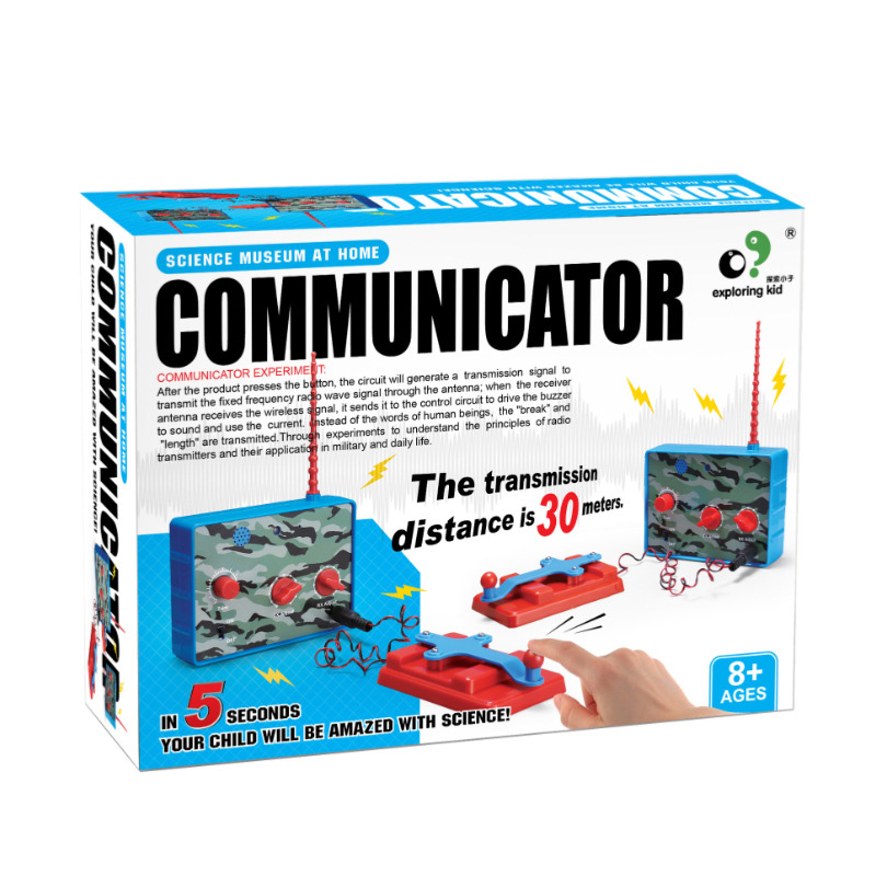发报机实验无线电报发送接收机莫尔斯码电子组装儿童创客科学玩具