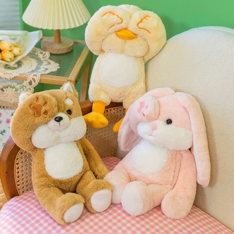 创意躲猫猫系列公仔毛绒玩具床上陪睡公仔布娃娃居家摆设厂家