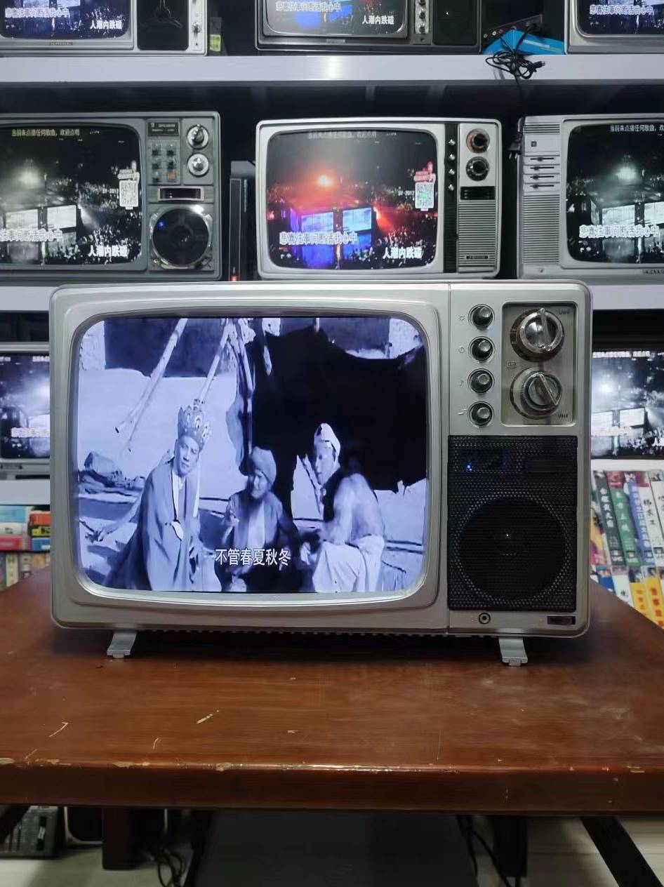 202370-80年代黑白电视 老式黑白电视机 黑白电视可播放.彩色电视