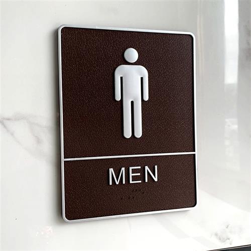 2023洗手间指示牌高档创意英文个性男女卫生间牌子标识牌墙贴厕所