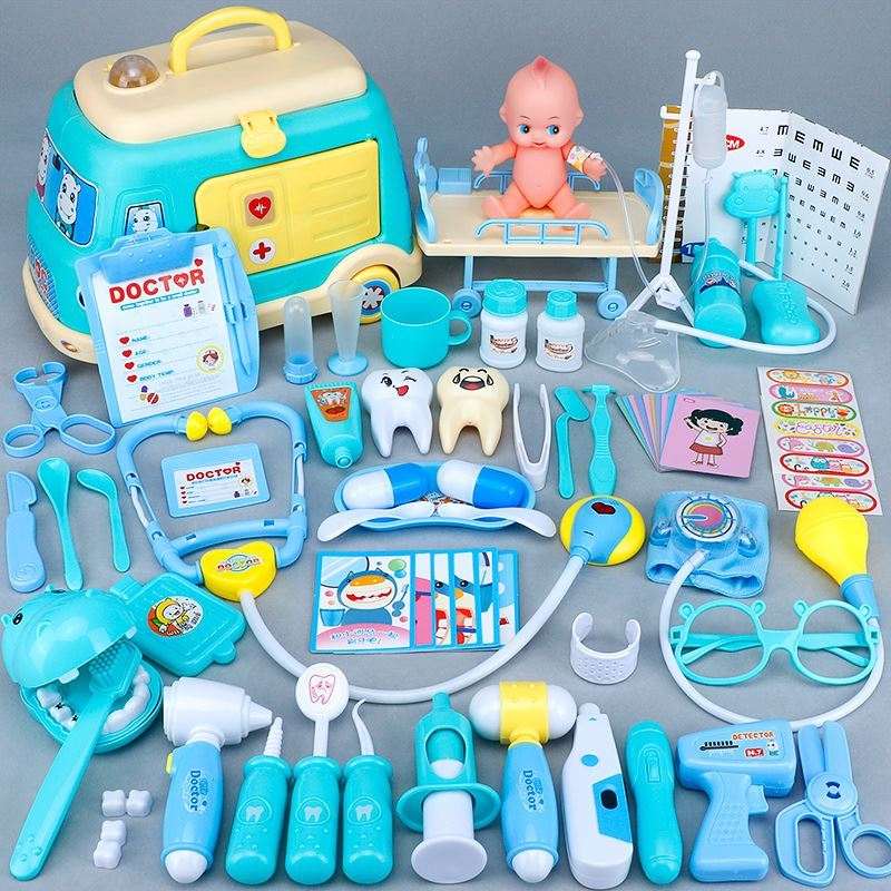 l2021年新款儿童小孩当医生看病的网红玩具女孩少女心听诊器高级