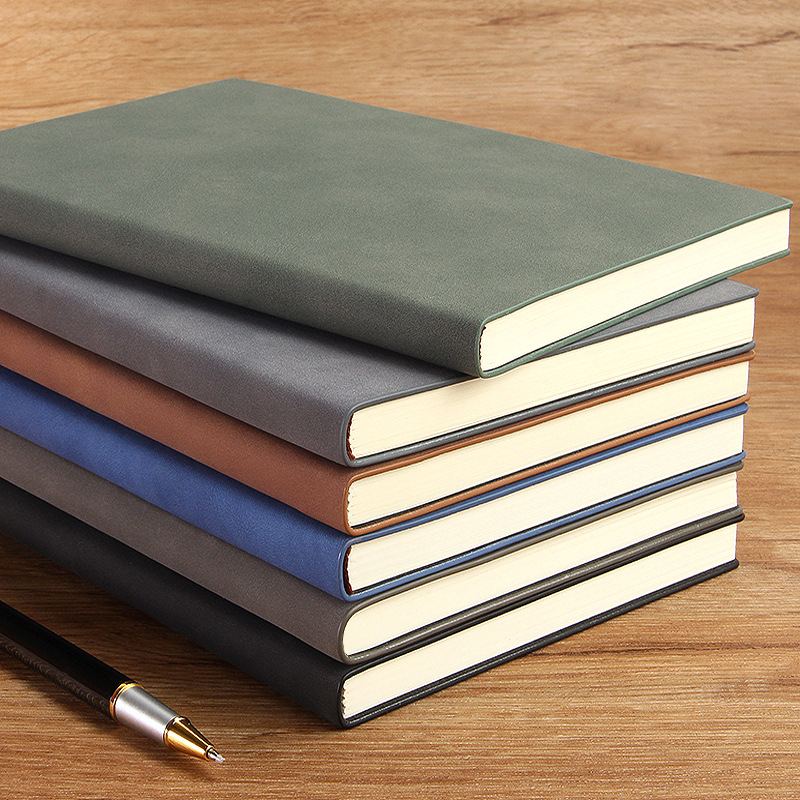 羊巴皮制作商务笔记本子A5复古创意软皮记事本印LOGO笔记本B5