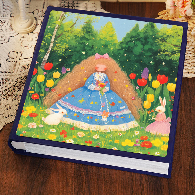童话女孩插页式相册大容量插页式宝宝收纳可爱动漫照片纪念影集册