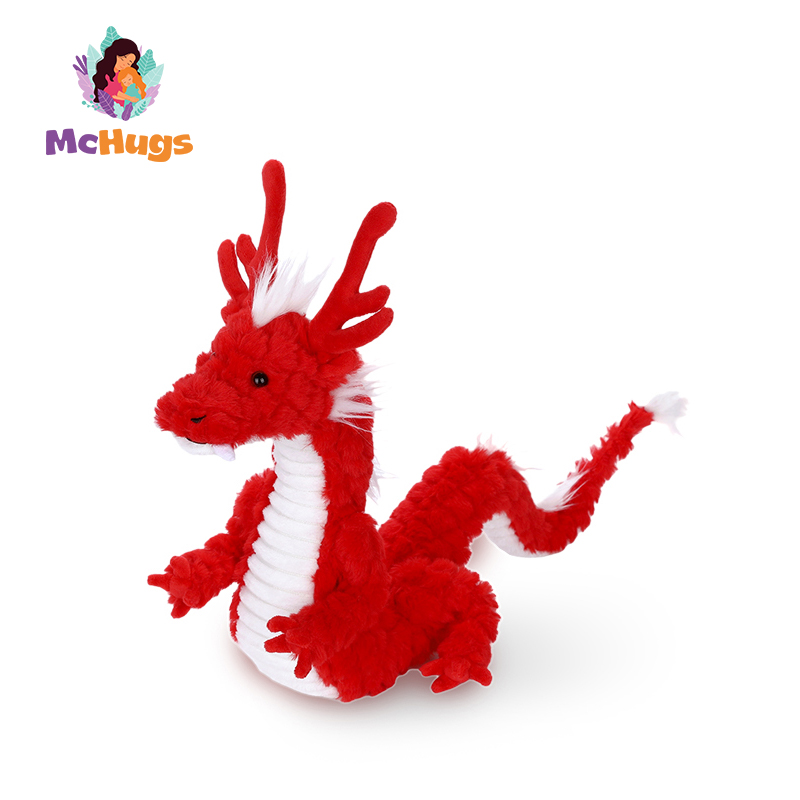 英国McHugs艾萨克龙恐龙玩偶可加热薰衣草龙年吉祥物公仔毛绒玩具