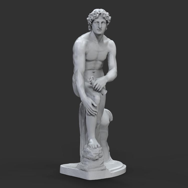 3d打印图纸模型希腊罗马雕像STL男性亚历山大圆雕图F5087
